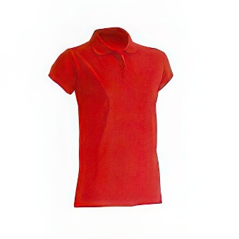 T-shirt Polo standard damski Kolor: czerwony Rozmiar: S