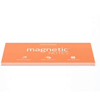 Magnetic sheet pastel orange 20 x 10 cm