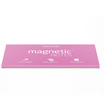 Magnetic notes pink 20 x 10 cm