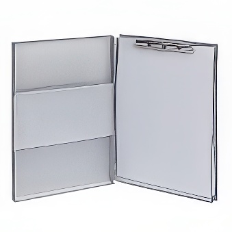 Aluminium clipboard MAUL Assist with storage box A4