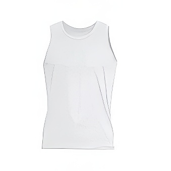 Sleeveless Sport T-shirt for sublimation Colour: white Size: S