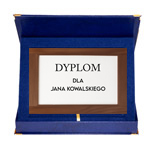 Case to MDF base - horizontal, navy blue, 305 x 381 mm
