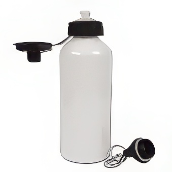 Metal Water Bottle for Sublimation and Engraving white, 600 ml