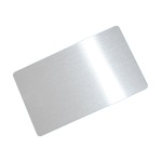 Aluminium business card for sublimation overprint - silver