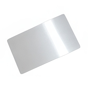 Wizytówki aluminiowe do subliamcji, graweru, termotransferu drukarką laserową i DTF - srebrne