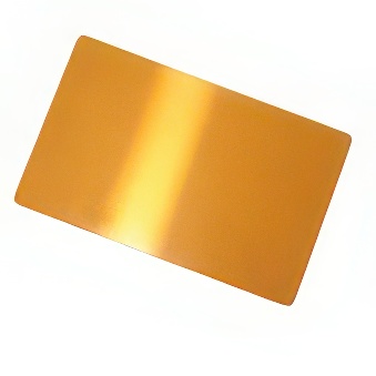 Wizytówki aluminiowe do subliamcji, graweru, termotransferu drukarką laserową i DTF - złote