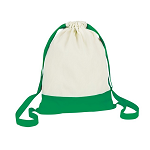 Double coloured sack with wide shoulder straps