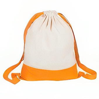 Double coloured sack - wide shoulder straps orange