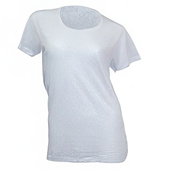 Semi-transparent women&rsquo;s T-shirt for sublimation Colour: white Size: M