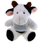 Teddy cow with a white T-shirt for sublimation