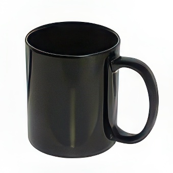 Ceramic Mug for Thermotransfer Black, 330 ml