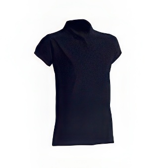 T-shirt Polo standard damski Kolor: granatowy Rozmiar: M