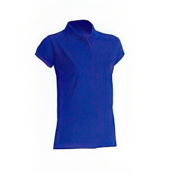 T-shirt Polo standard damski Kolor: niebieski Rozmiar: M