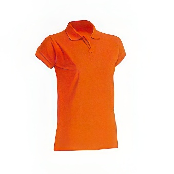T-shirt Polo standard damski Kolor: pomarańczowy Rozmiar: 2XL