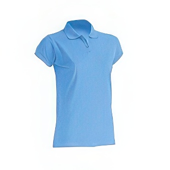 T-shirt Polo standard damski Kolor: błękitny Rozmiar: M