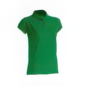 T-shirt Polo standard damski Kolor: ciemnozielony Rozmiar: M