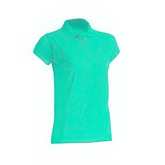 T-shirt Polo standard damski Kolor: zielono-miętowy Rozmiar: M