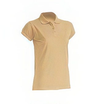 T-shirt Polo standard damski Kolor: piaskowy Rozmiar: M
