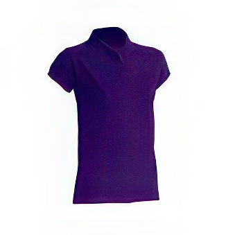 T-shirt Polo standard damski Kolor: fioletowy Rozmiar: M