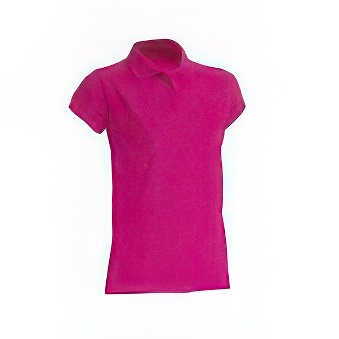 T-shirt Polo standard damski Kolor: fuksja Rozmiar: M