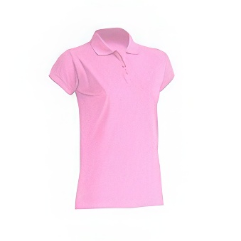T-shirt Polo standard damski Kolor: różowy Rozmiar: M