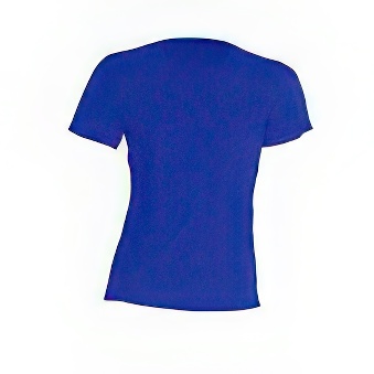 Sport T-shirt lady Colour: blue Size: 2XL