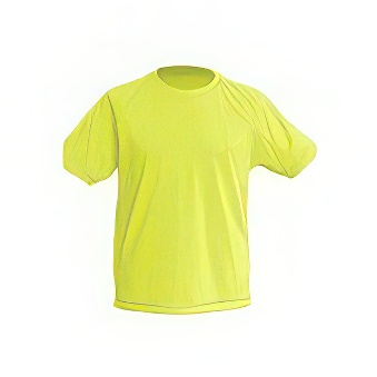 Sport T-shirt for children Colour: yellow neon Size: 122 - 128 cm