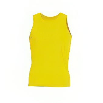Sleeveless Sport T-shirt for man Colour: yellow neon Size: XL