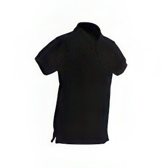 Koszulka dziecięca Polo Standard do nadruku Kolor: czarny Rozmiar: 110 - 122 cm