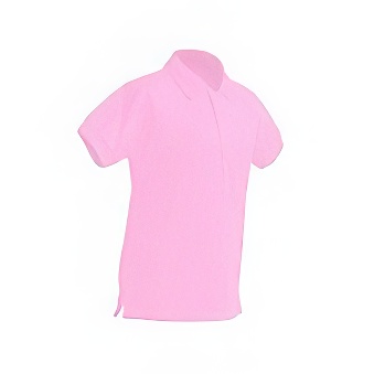 Koszulka dziecięca Polo Standard do nadruku Kolor: różowy Rozmiar: 110 - 122 cm