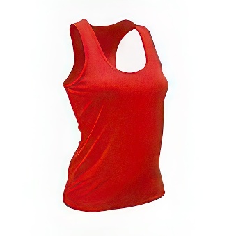 Sleeveless Sport T-shirt Colour: red Size: XL
