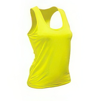 Sleeveless Sport T-shirt Colour: yellow neon Size: S