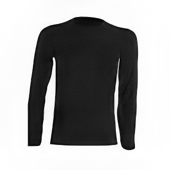 Koszulka damska Longsleeve z długim rękawem do nadruku Kolor: czarny Rozmiar: 2XL