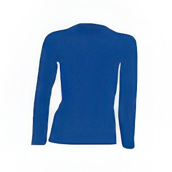 Women&rsquo;s Longsleeve T-shirt for printing Colour: blue Size: L
