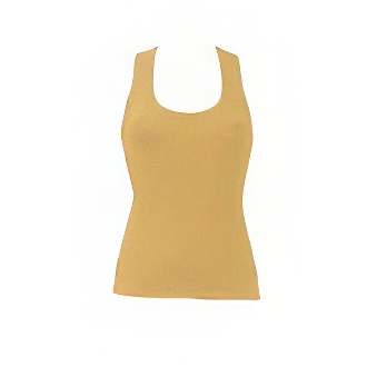 Women&rsquo;s Sleeveless T-shirt for printing Colour: sandy Size: L