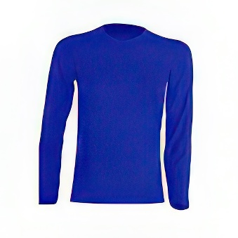 Kids Longsleeve T-shirt for printing Colour: blue Size: 134 - 140 cm