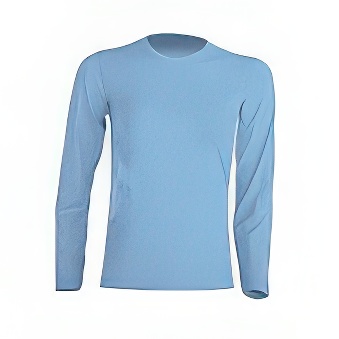 Kids Longsleeve T-shirt for printing Colour: light blue Size: 134 - 140 cm