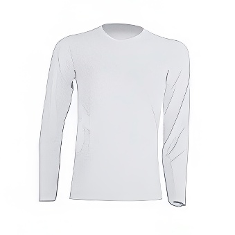 Kid&rsquo;s Longsleeve T-shirt for printing Colour: white Size: 122 - 128 cm