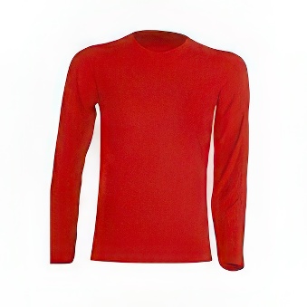 Kids Longsleeve T-shirt for printing Colour: red Size: 134 - 140 cm