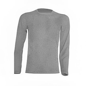 Kids Longsleeve T-shirt for printing Colour: grey melange Size: 134 - 140 cm