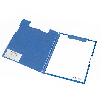 Magnetic side-open clipboard, blue