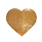 Heart-shaped two-color thermo sequins for sublimation