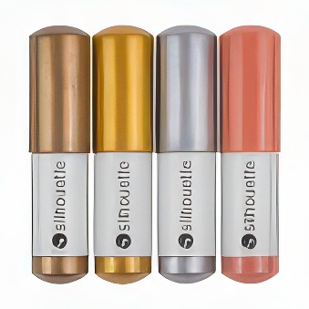 Sketch Pen Set Silhouette Cameo PRO MK II - Metallics, 4 Colors