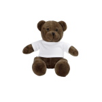 Dark-Brown Teddy Bear with T-shirt suitable for printing