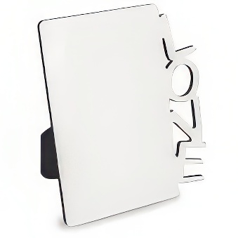 "Love" vertical, MDF photo frame  for printing