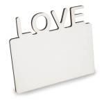 "Love" MDF horizontal, photo frame for sublimation