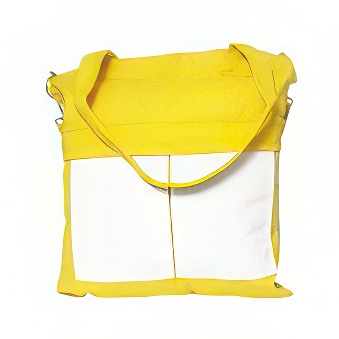 Canvas Bag with pockets for sublimation yellow