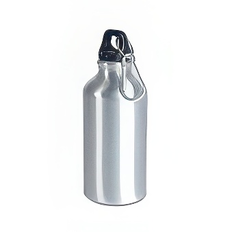 Sublimation and Engraving Metal Bottle with Carabinier, silver, 400 ml