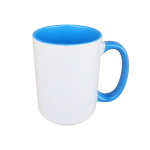 Inside and handle color sublimation mug - big