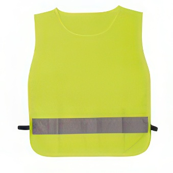 Yellow, reflective vest - for kids - Flex and Flock, yellow 39x46 cm